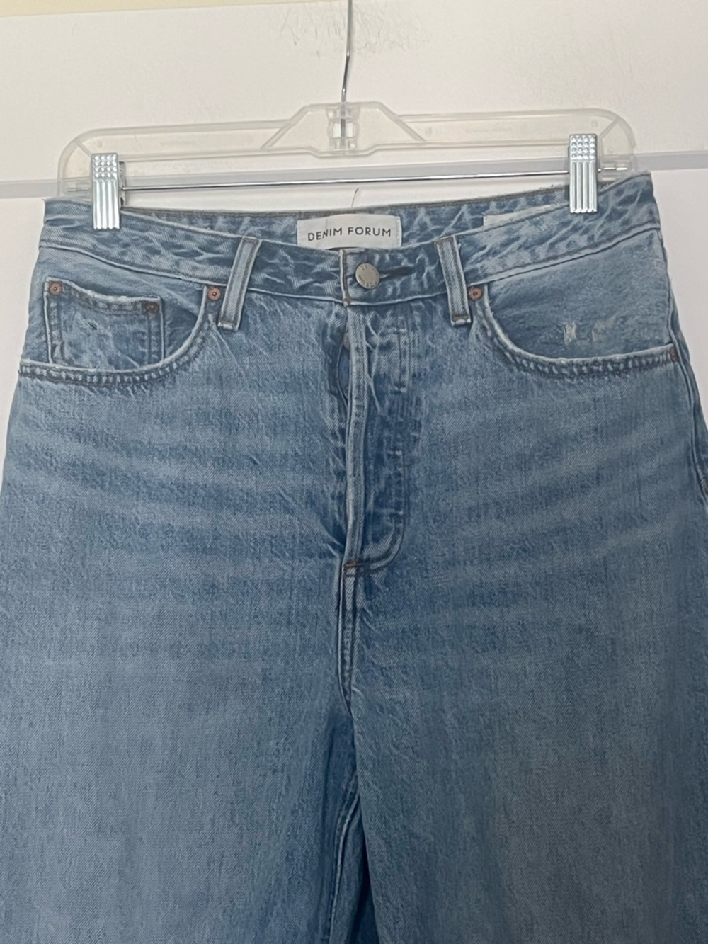 Aritzia Denim Forum Mia High Rise Curve Medium Blue Wash 29 - Picture 3 of 13